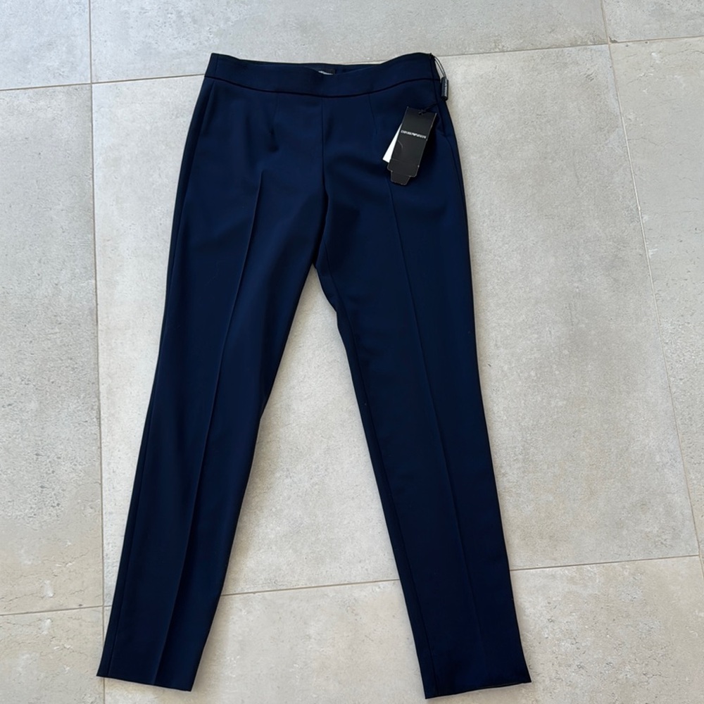 Navy Slim Fit Trousers